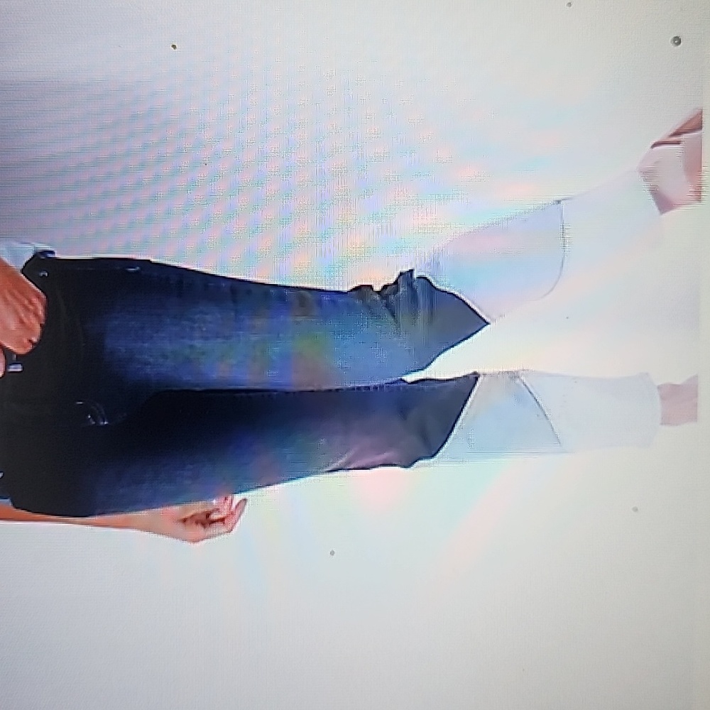 LOGO by Lori Goldstein Regular Pieced Straight-Leg Ankle Jeans Medium Wash